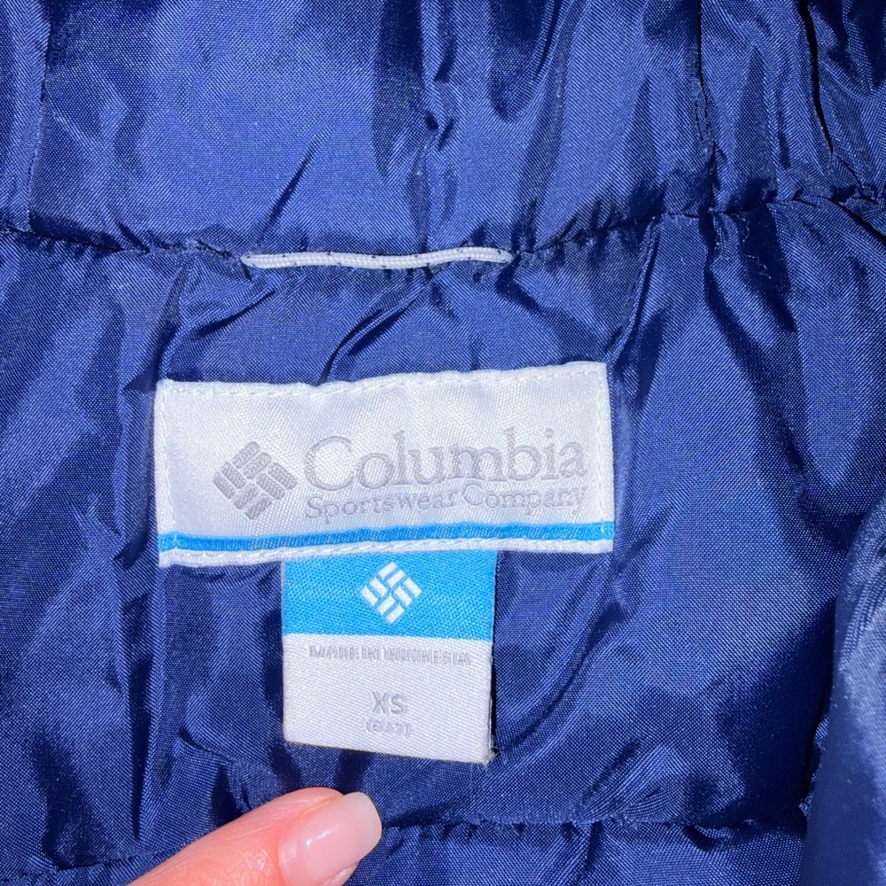 Columbia Kids Navy and Sky Blue Puffer Jacket - Picture 3 of 3
